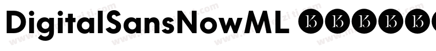 DigitalSansNowML 粗体字体转换